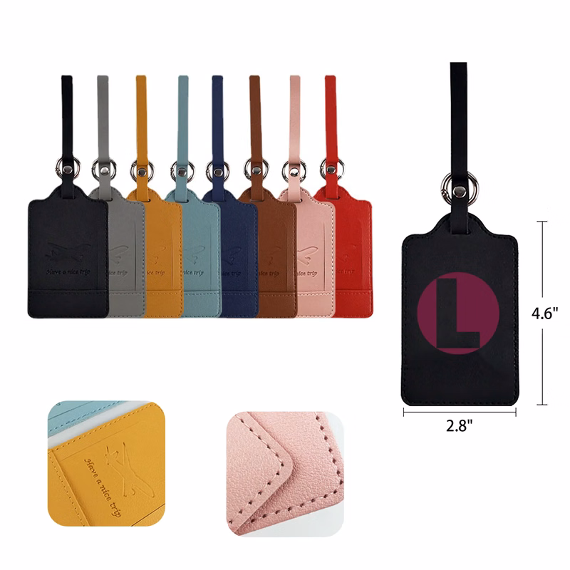 4.6"x2.8" Leather Luggage Spotter Tag