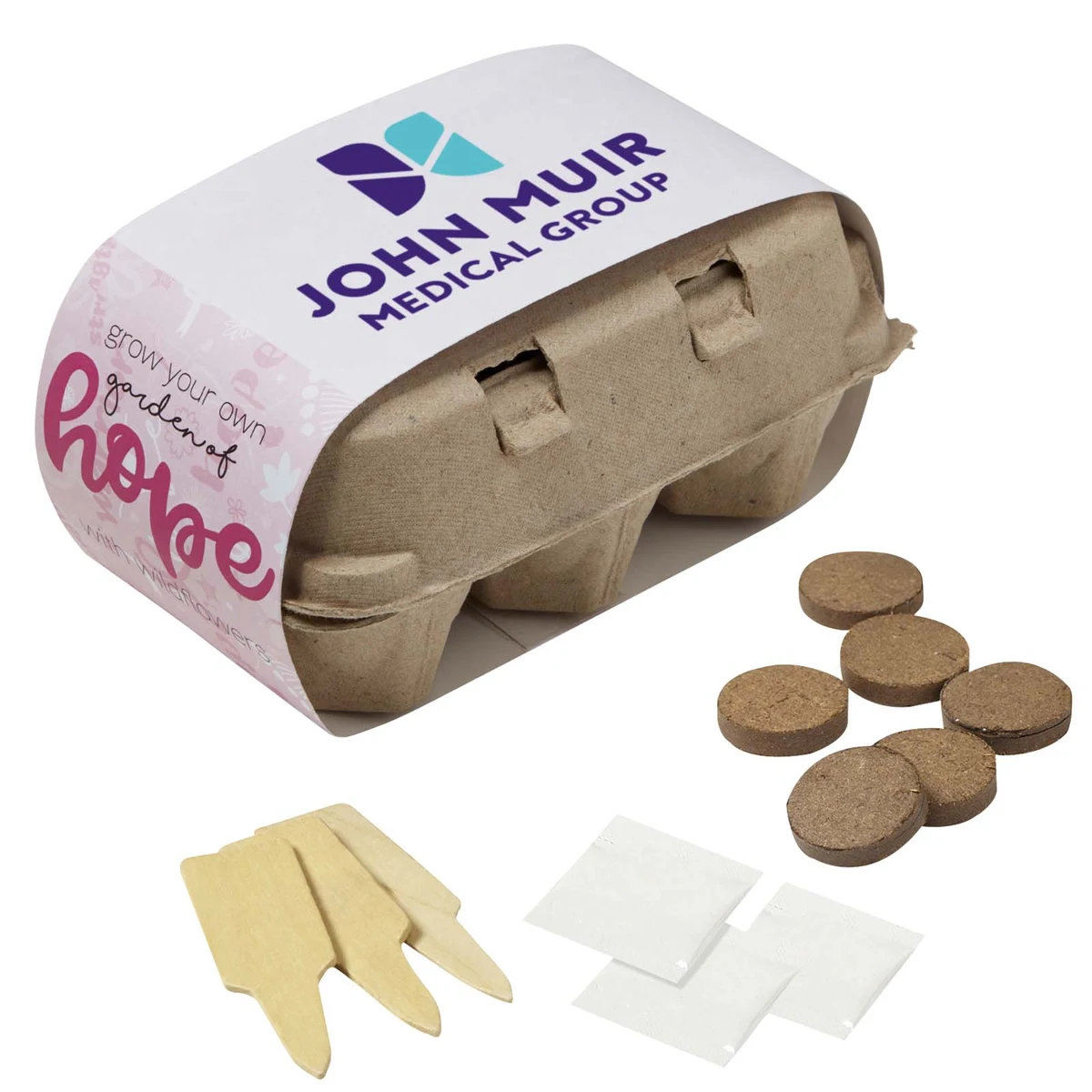 Pink Grow Your Own Garden of Hope Planter Kit 1