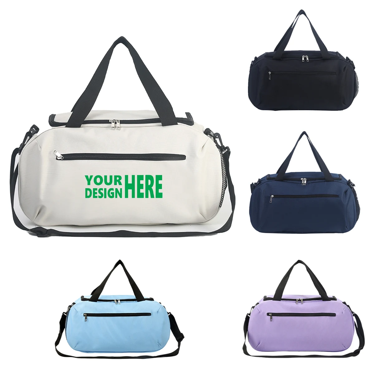 Fashionable Portable Oxford Cloth Gym Bag MOQ 10 1