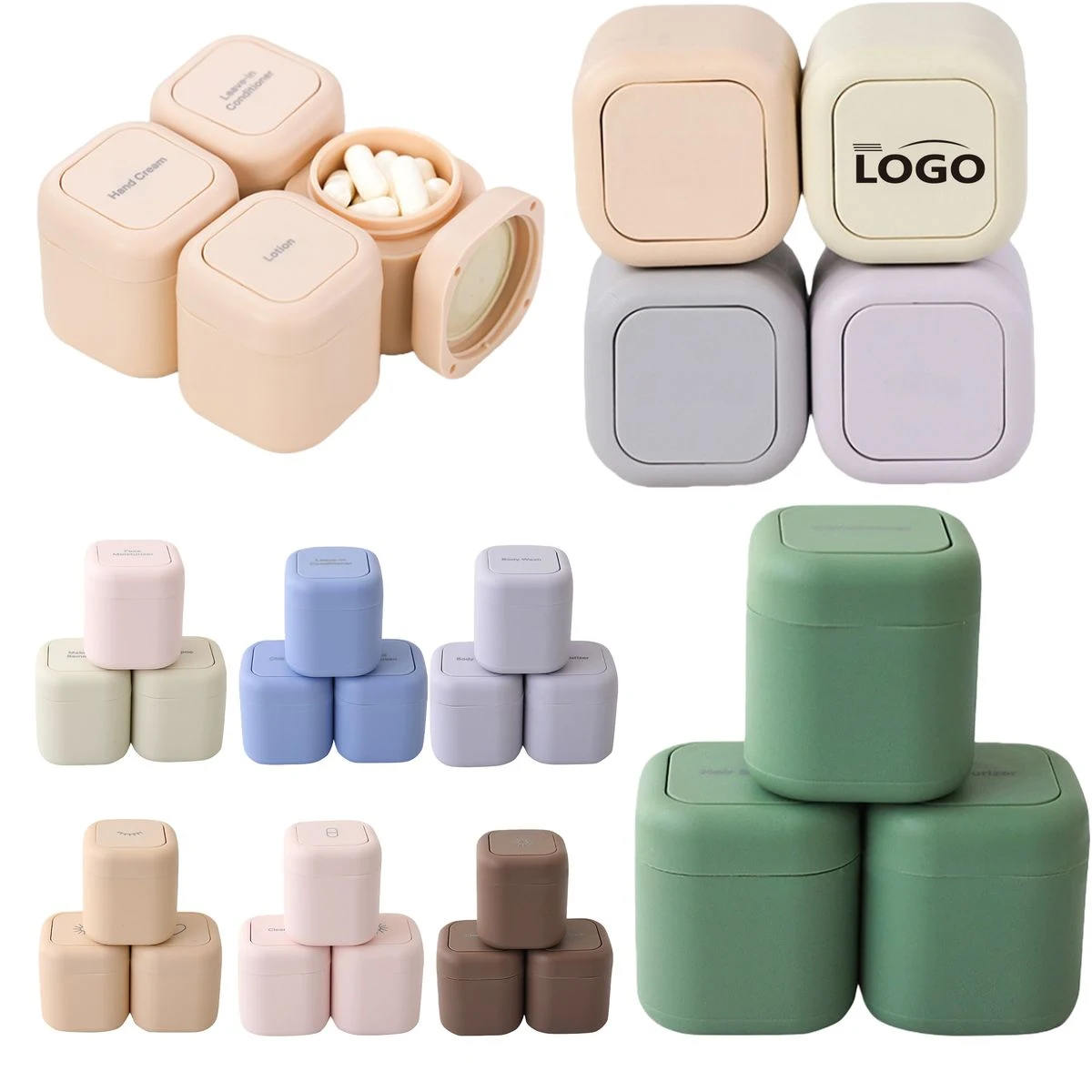 Durable Square Magnetic Pill Case 1