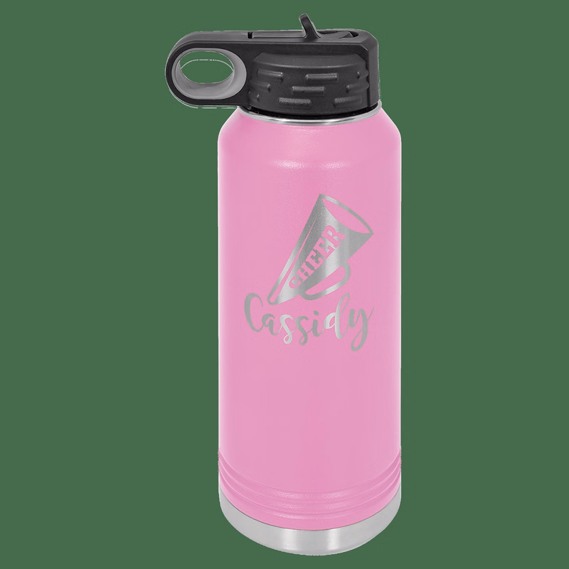 32 oz. Light Purple Powder Coated Laser Engraved Polar Camel Water Bottles
