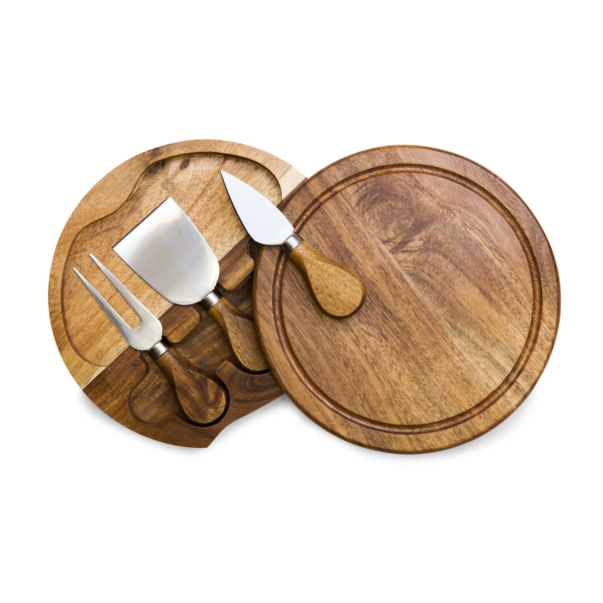 Acacia Brie Cheese Cutting Board & Tools Set 1