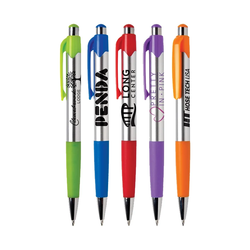 Silver Tone Grip Pen - Domestic 1
