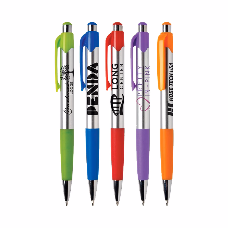 Silver Tone Grip Pen - Domestic