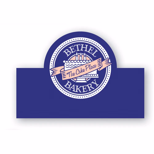 Custom Shaped Badge - Screen Printed (6-10 Square Inch) - No Personalization