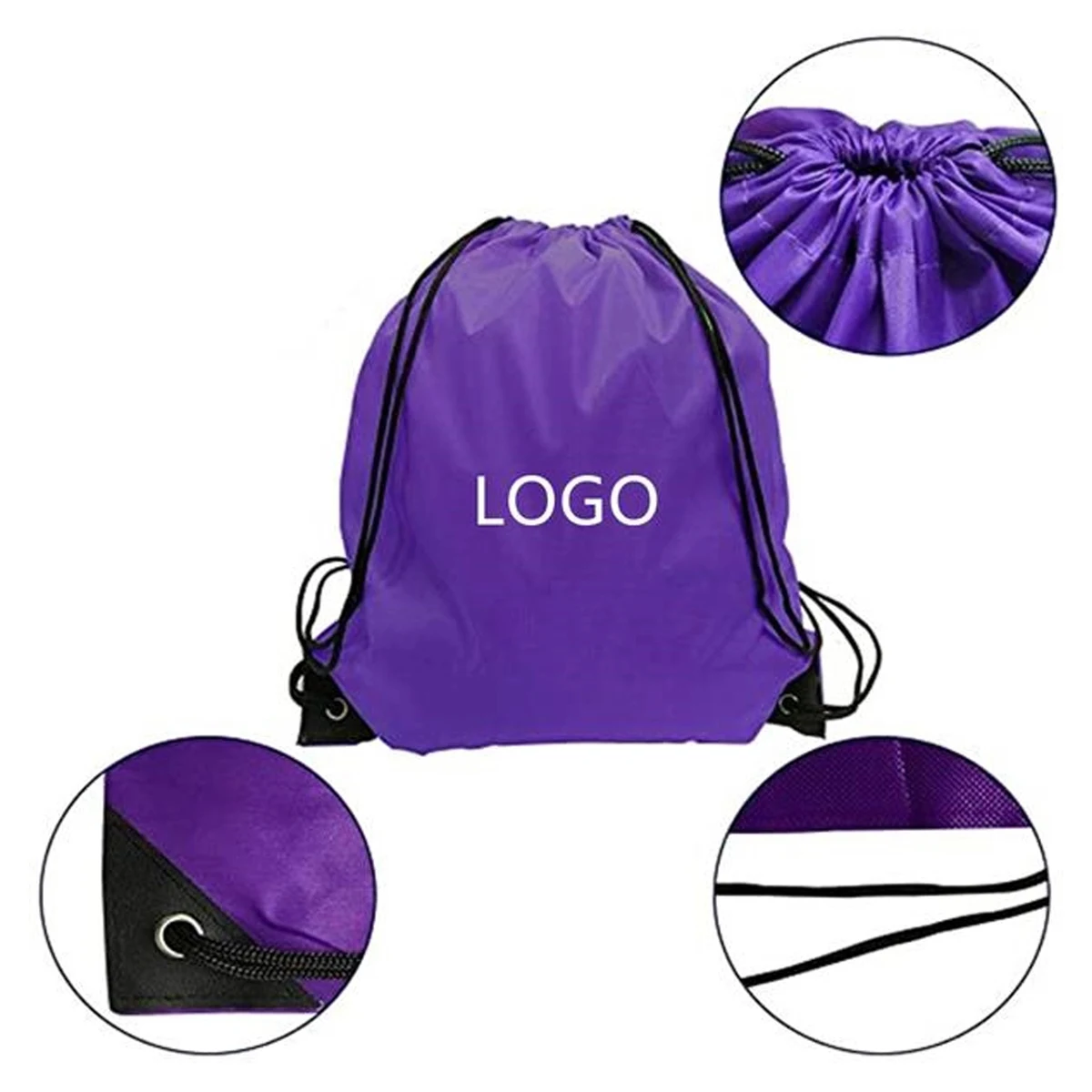 Custom Portable Drawstring Bag 1