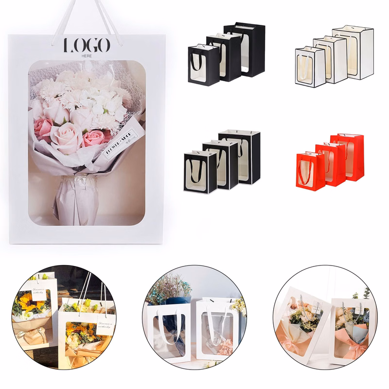 Kraft Paper Gift Bag w/Window