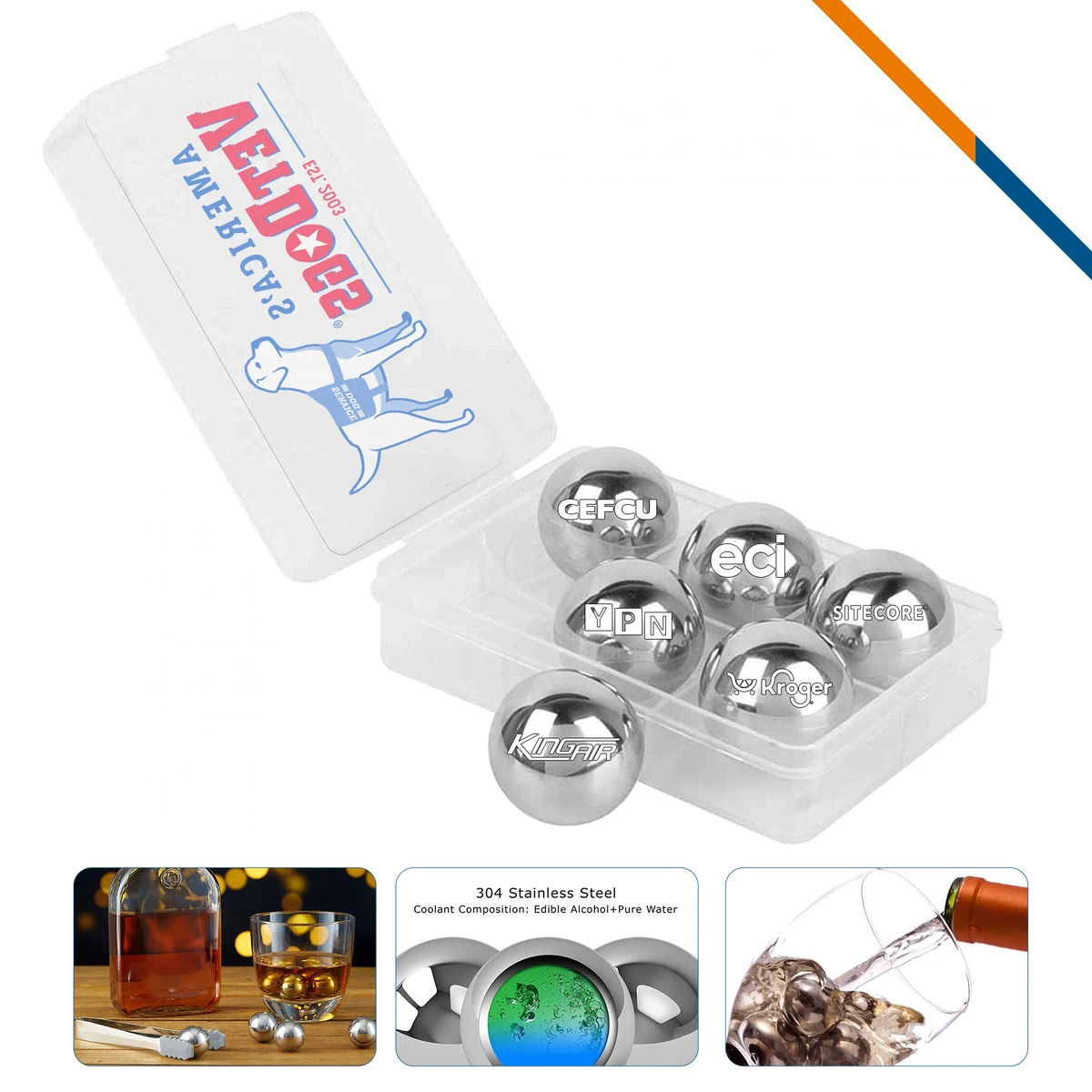 Etin Stainless Steel Ice Ball 1