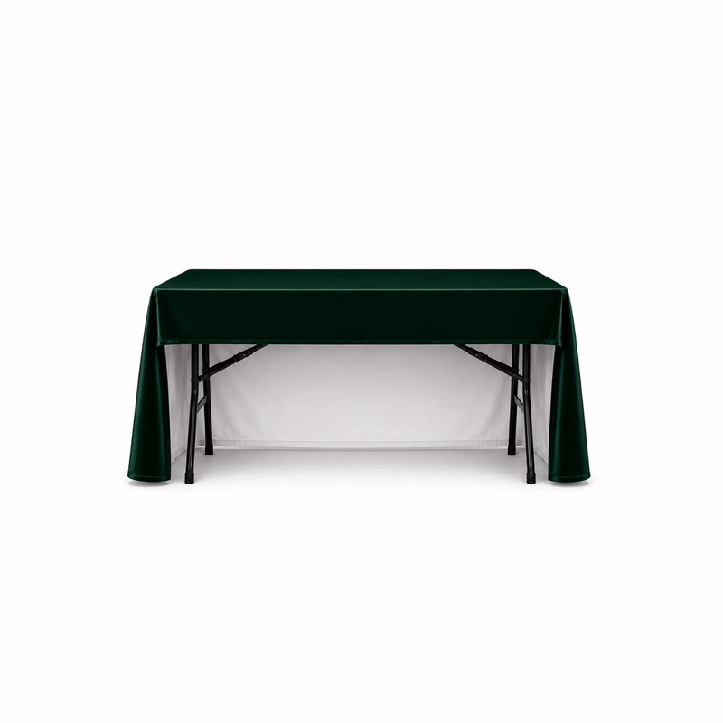 4' Velvet Table Throw (3-Sided)