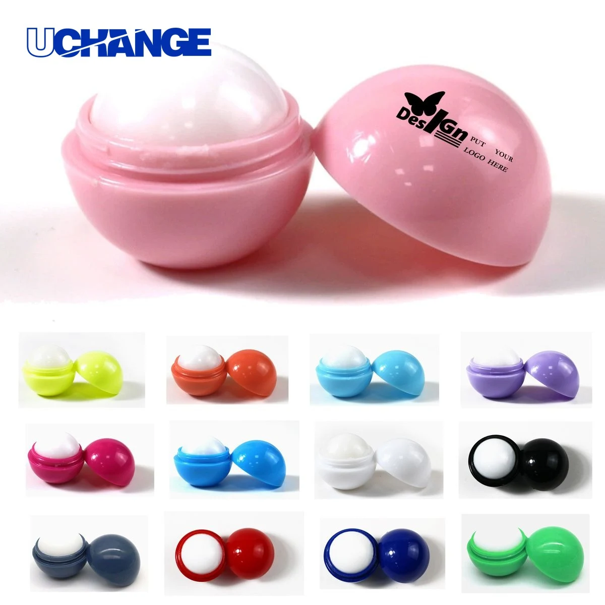 Beauty Portable Plastic Round Lip Balm Moisturizer 1