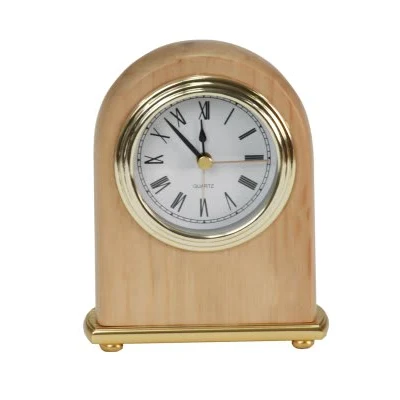 4" x 5" Red Alder Arch Desk Clock 1