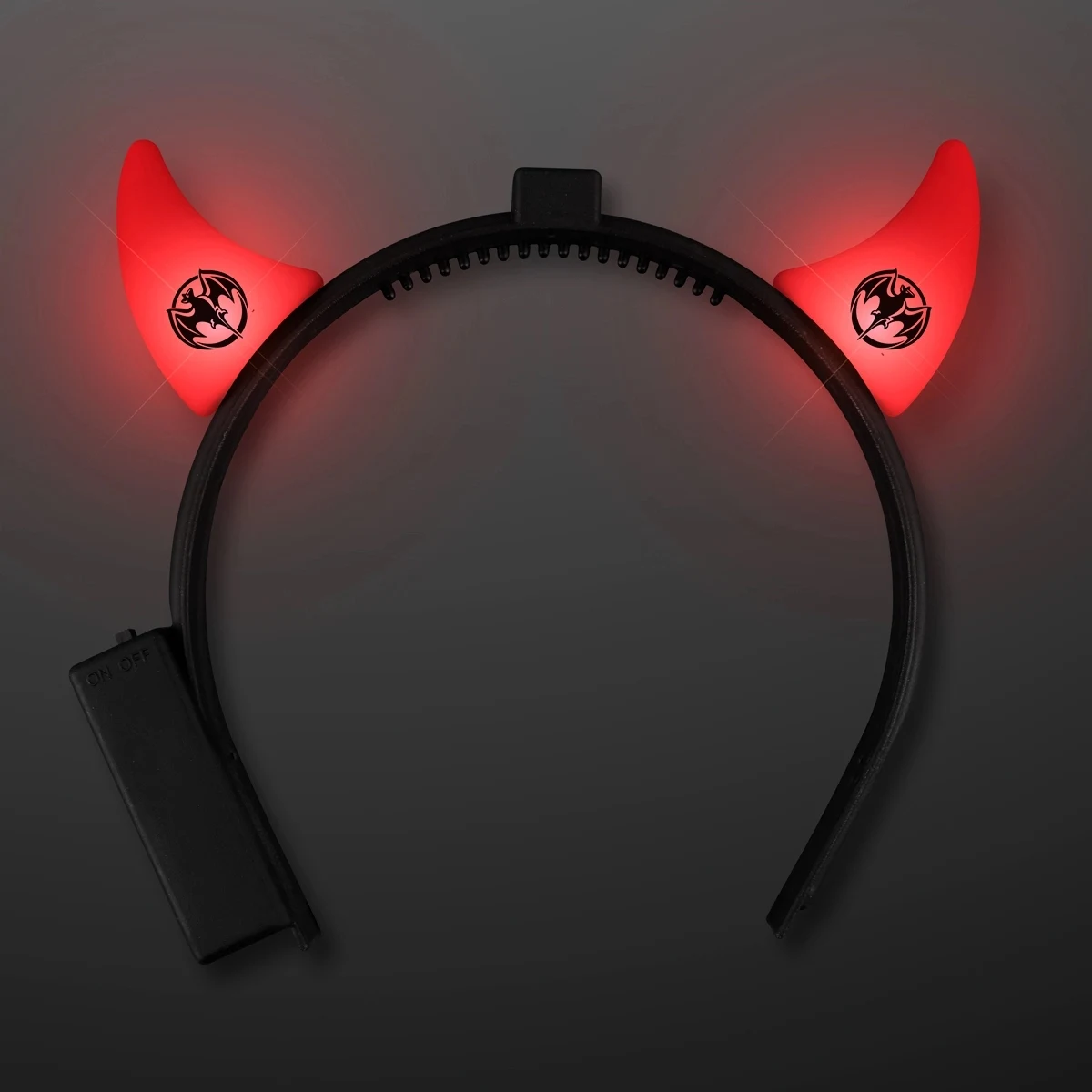 Light Up Red Devil Horns 1