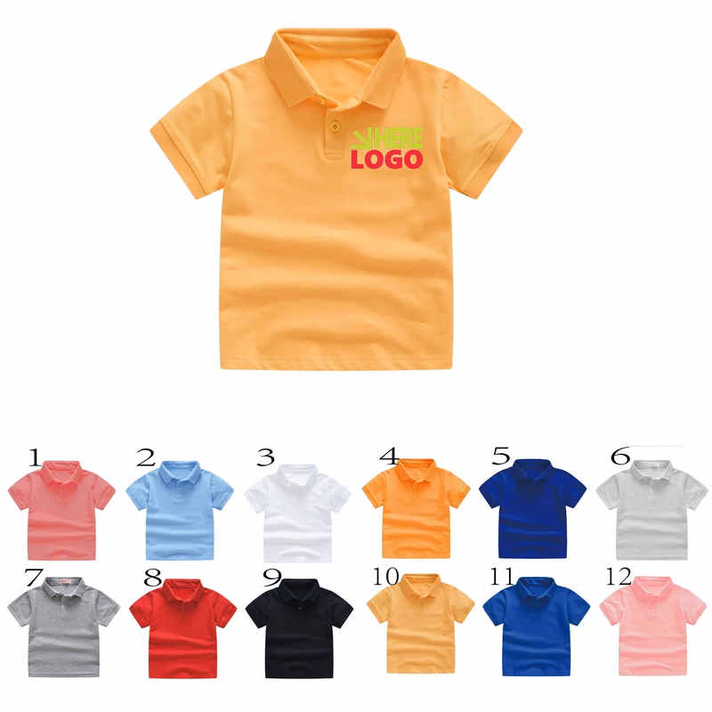 Short Sleeve Polo School Uniforms T Shirt
