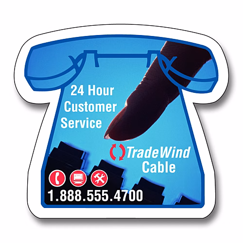 Magnet - Small Telephone Shape (2.625x2.375) - 20 Mil.