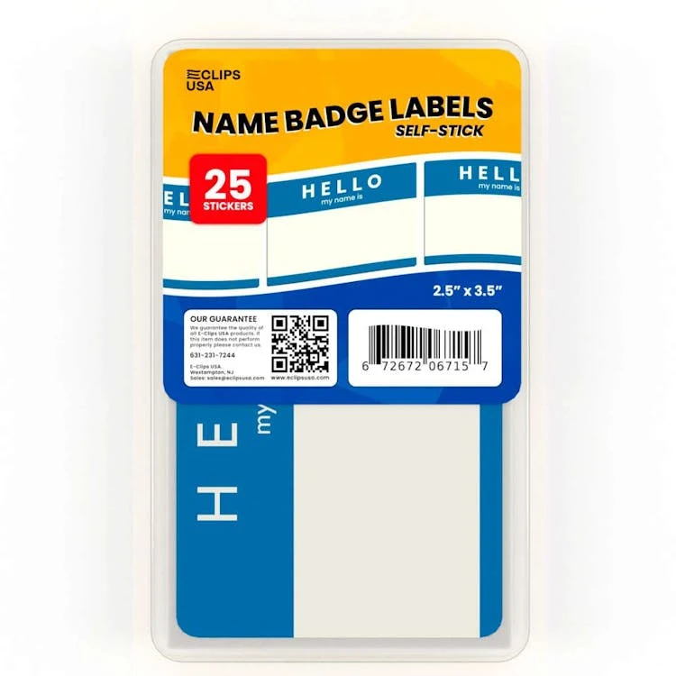 Name Badge Labels - Self-Stick 1