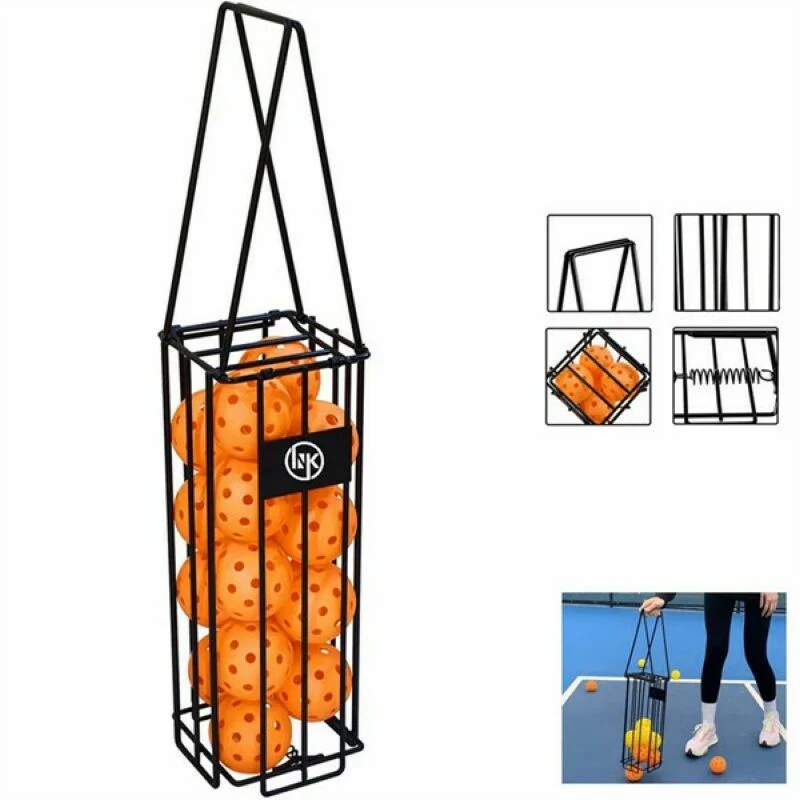 Portable Pickleball Tennis Ball Collector Retriever Basket 1