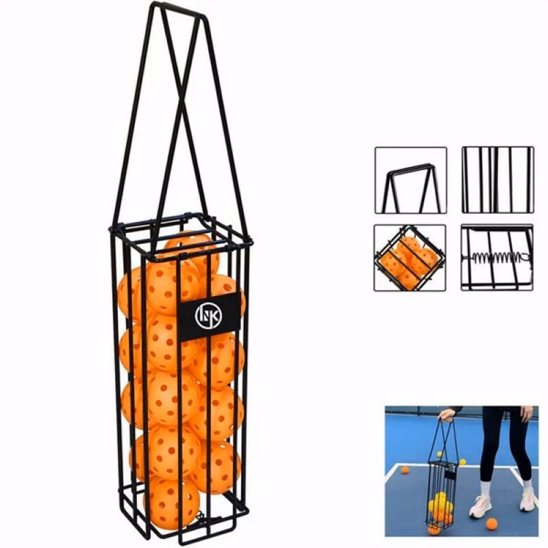 Portable Pickleball Tennis Ball Collector Retriever Basket