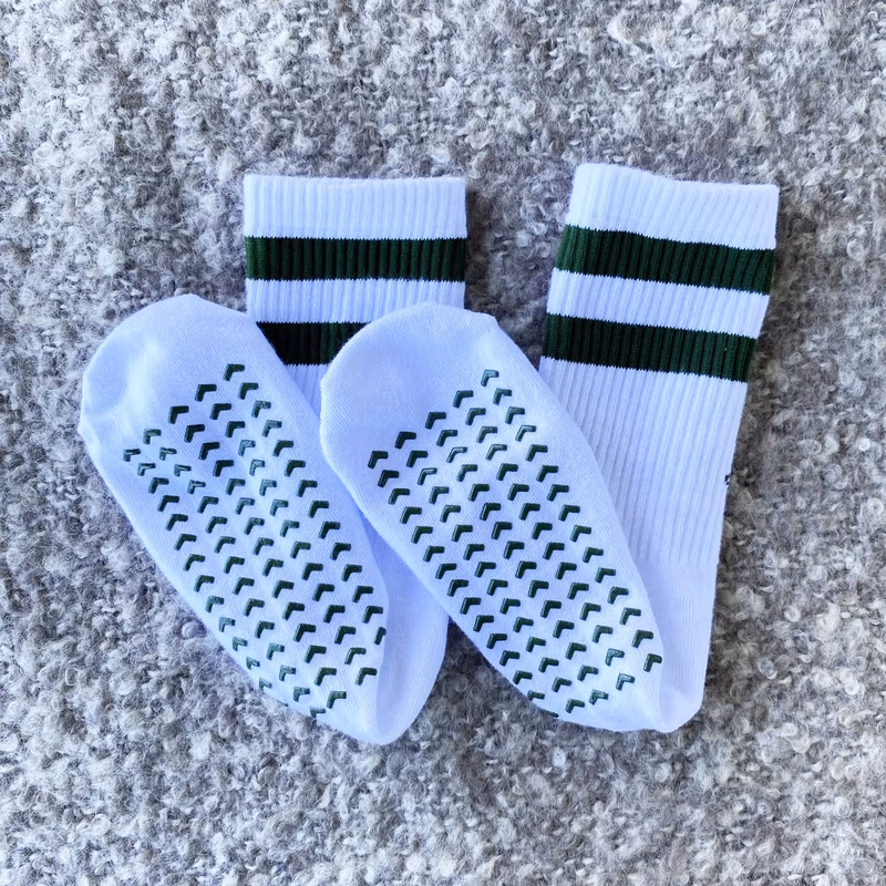 Premium Custom Grip Athletic Crew Socks