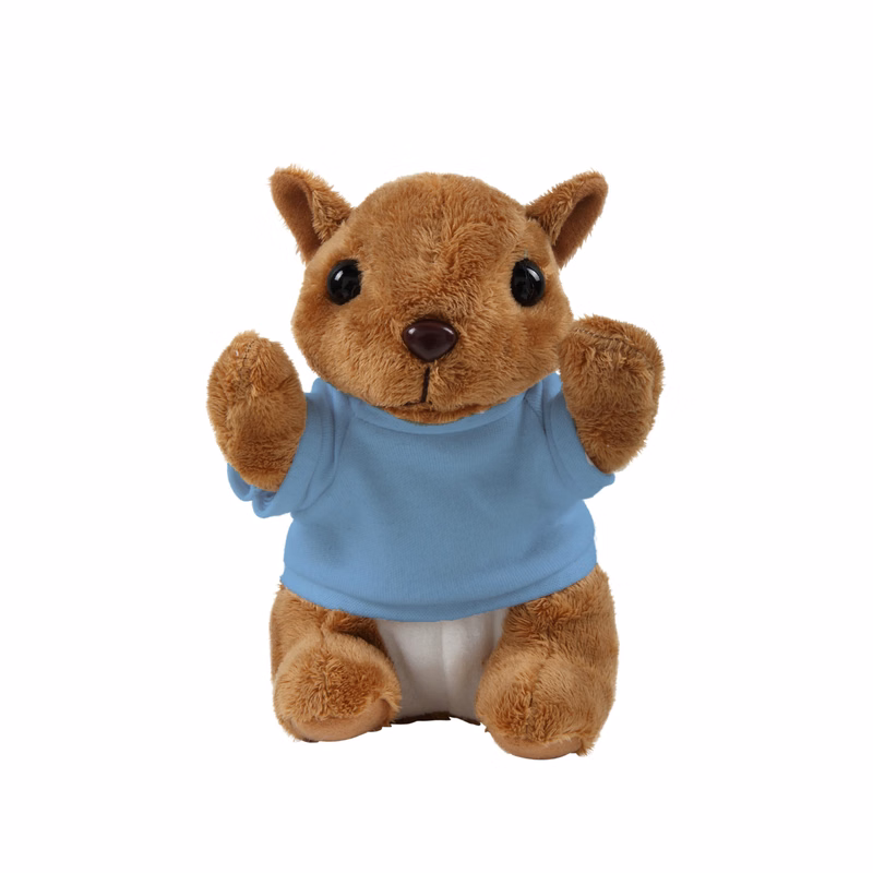 Soft Plush Sitting Squirrel with T-shirt