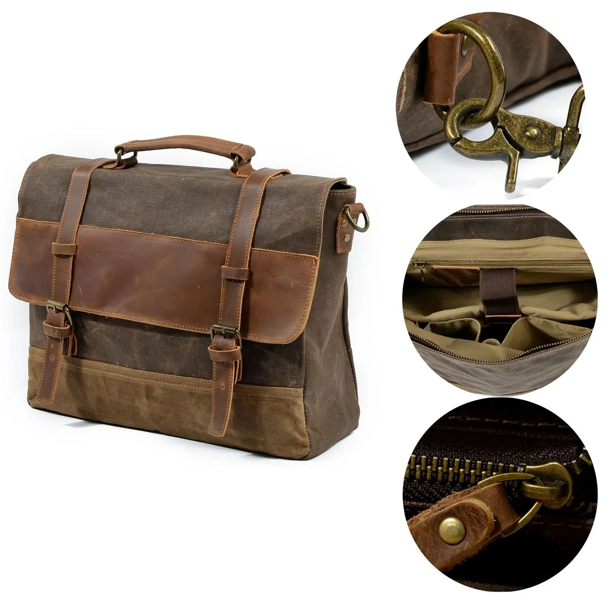 CanvasWaterproof Messenger bag 1