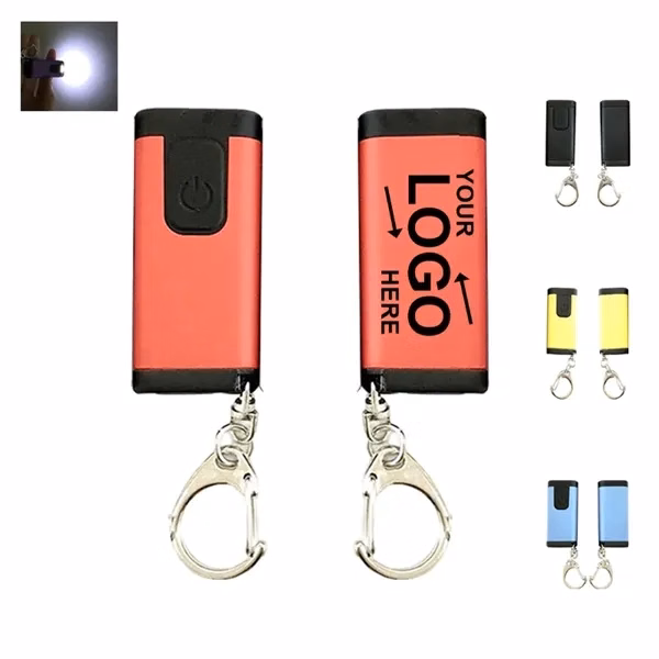 Custom Rechargeable LED Keychain Flashlight — Compact Tactical Light Accessory