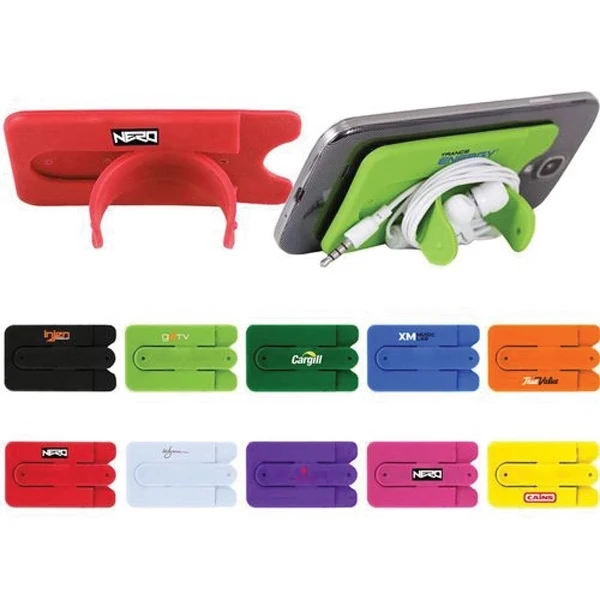 Silicone Wallet Card Phone Stand 1