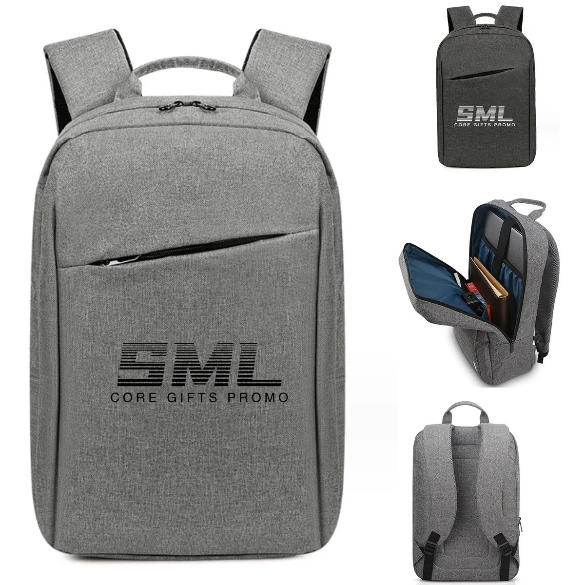 Custom Travel Business Laptop Backpack with USB ChargingPort 1