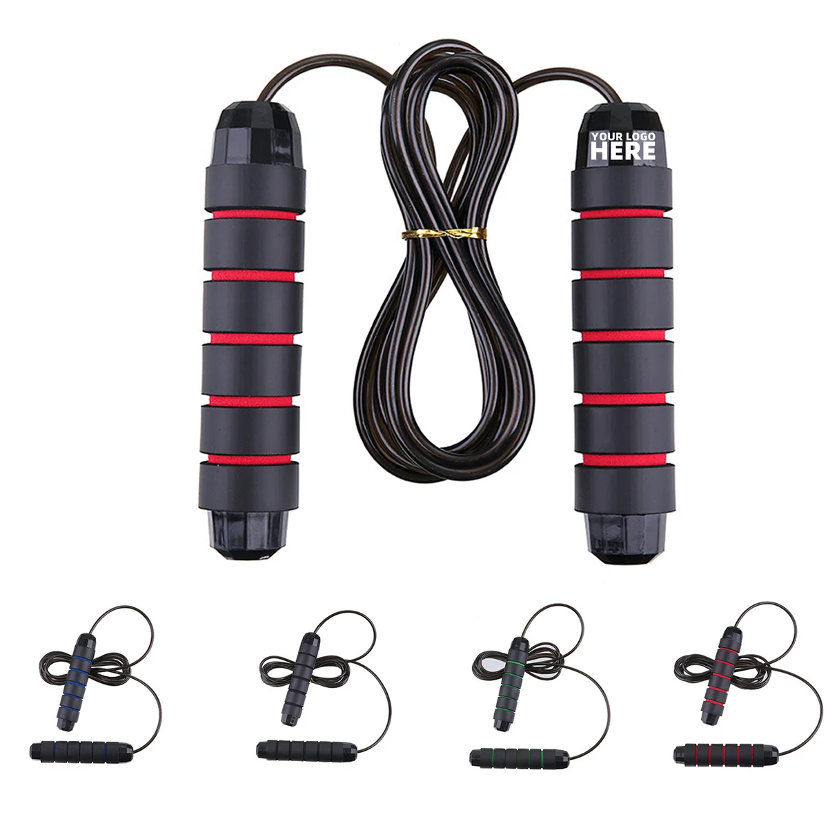 Adjustable Steel Jump Rope Workout With Foam Handles 1
