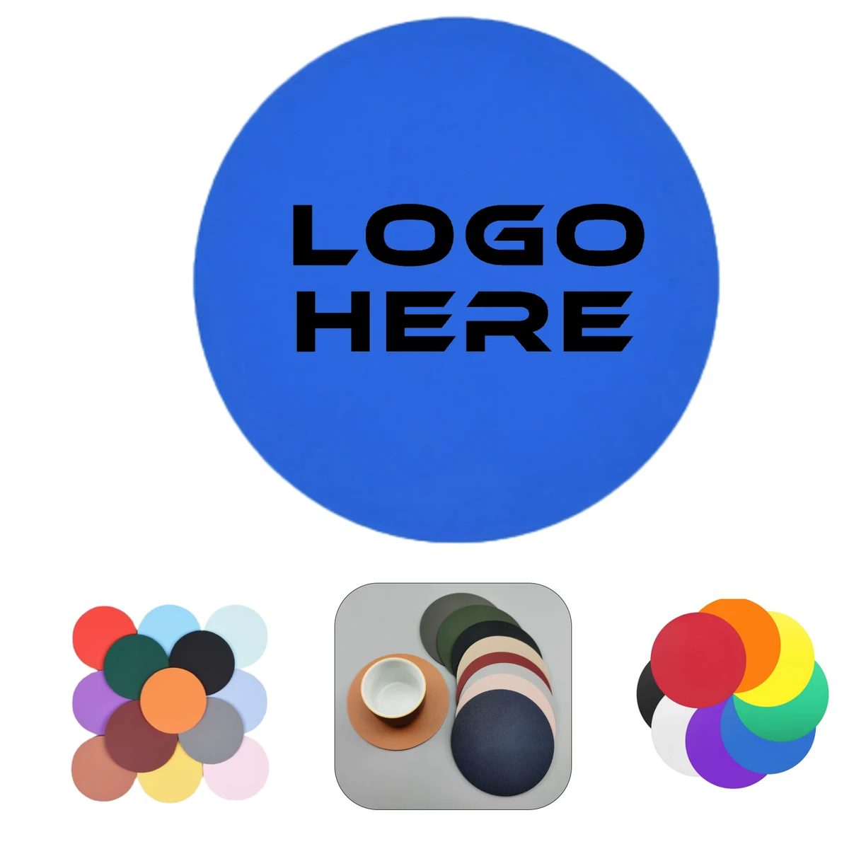 Colorful Round Silicone Insulated Coaster 1