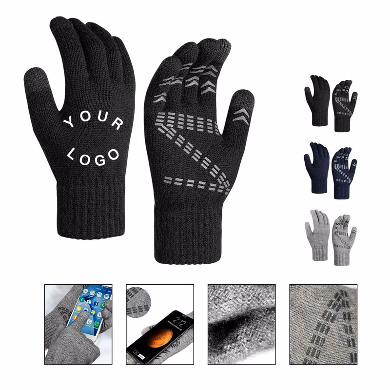Touchscreen Gloves with Wool Lining for Cold Weather