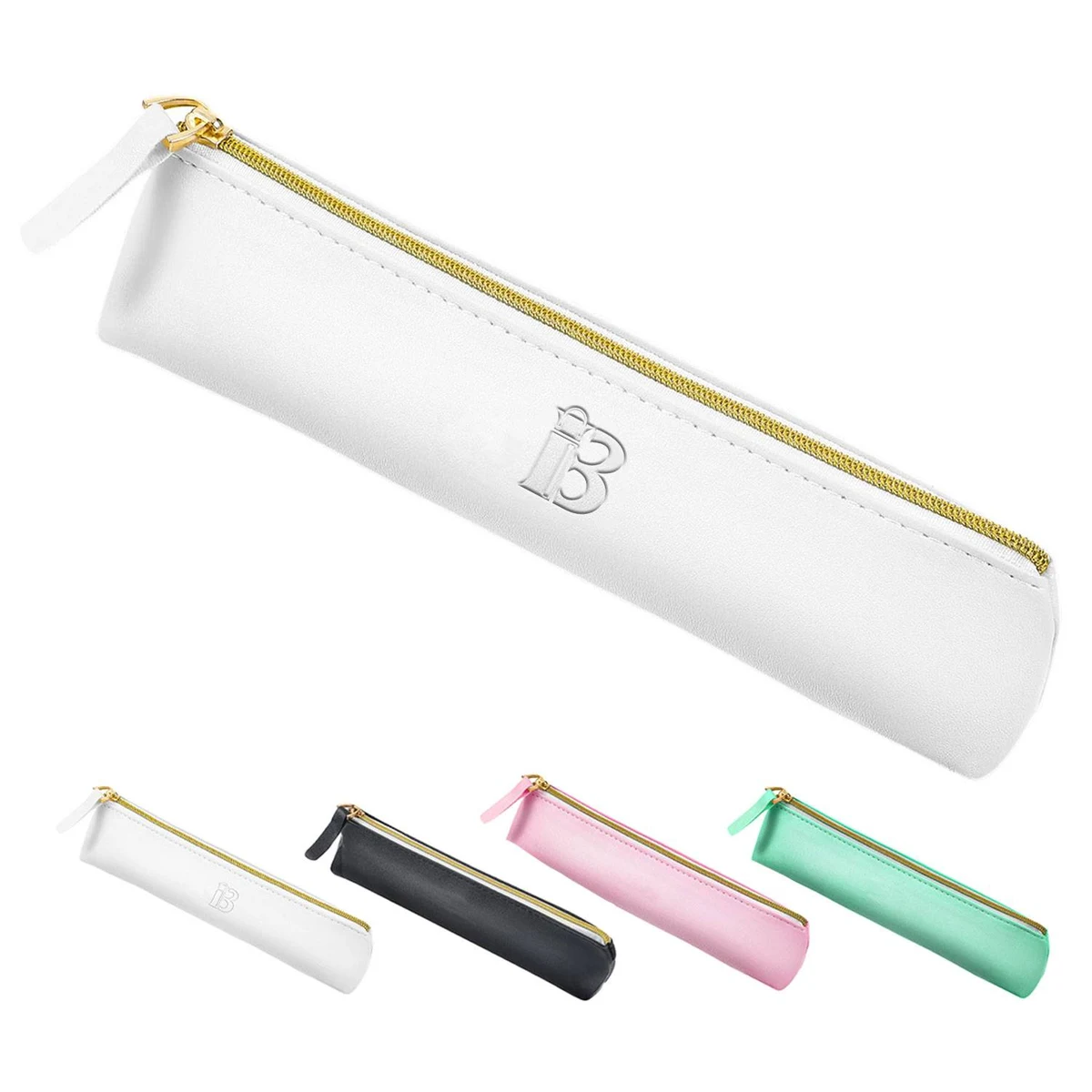 PU Leather Solid Color Study Supplies Stationery Pouch 1