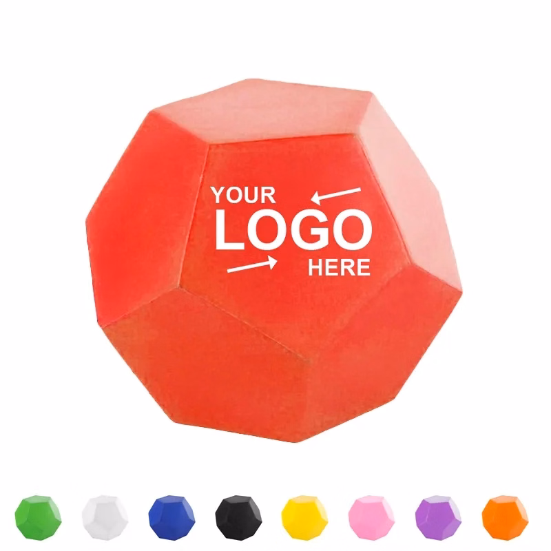 12 Sided Pu Dice Squeeze Toy Stress Reducer