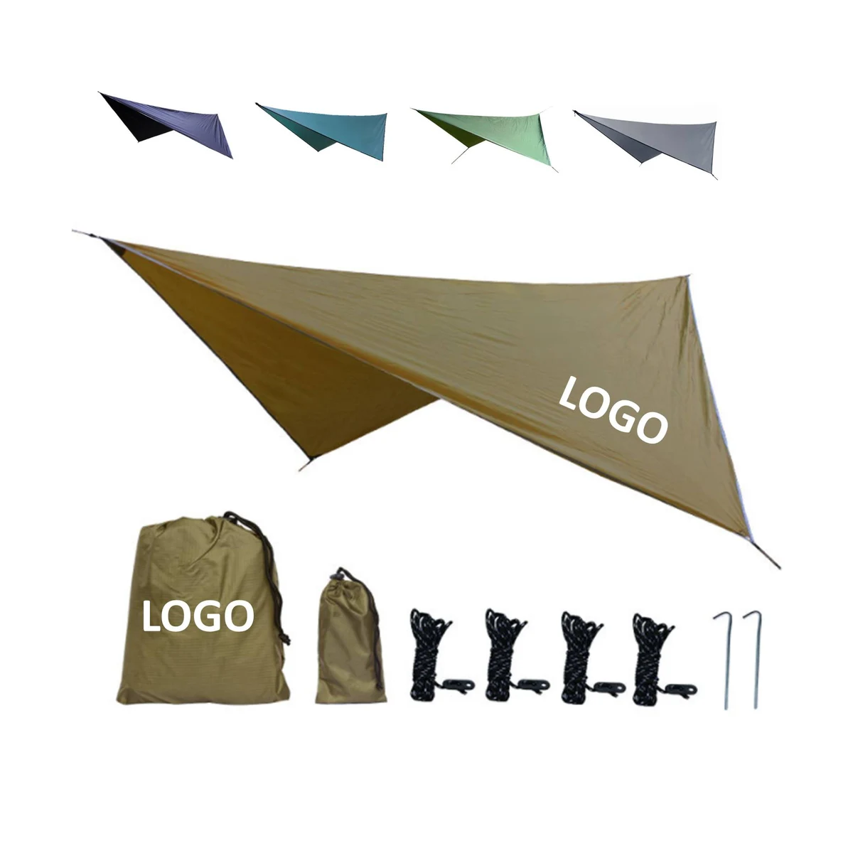 Rhombus Four-Corner Canopy Rain Fly Tarp 1