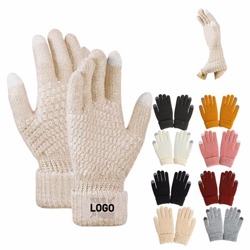 Knitted Plush Gloves