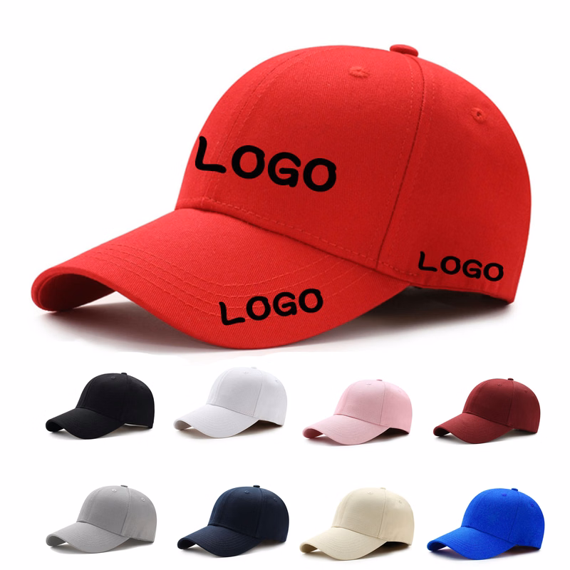 MOQ10 Classic Cotton 6 Panel Baseball Cap