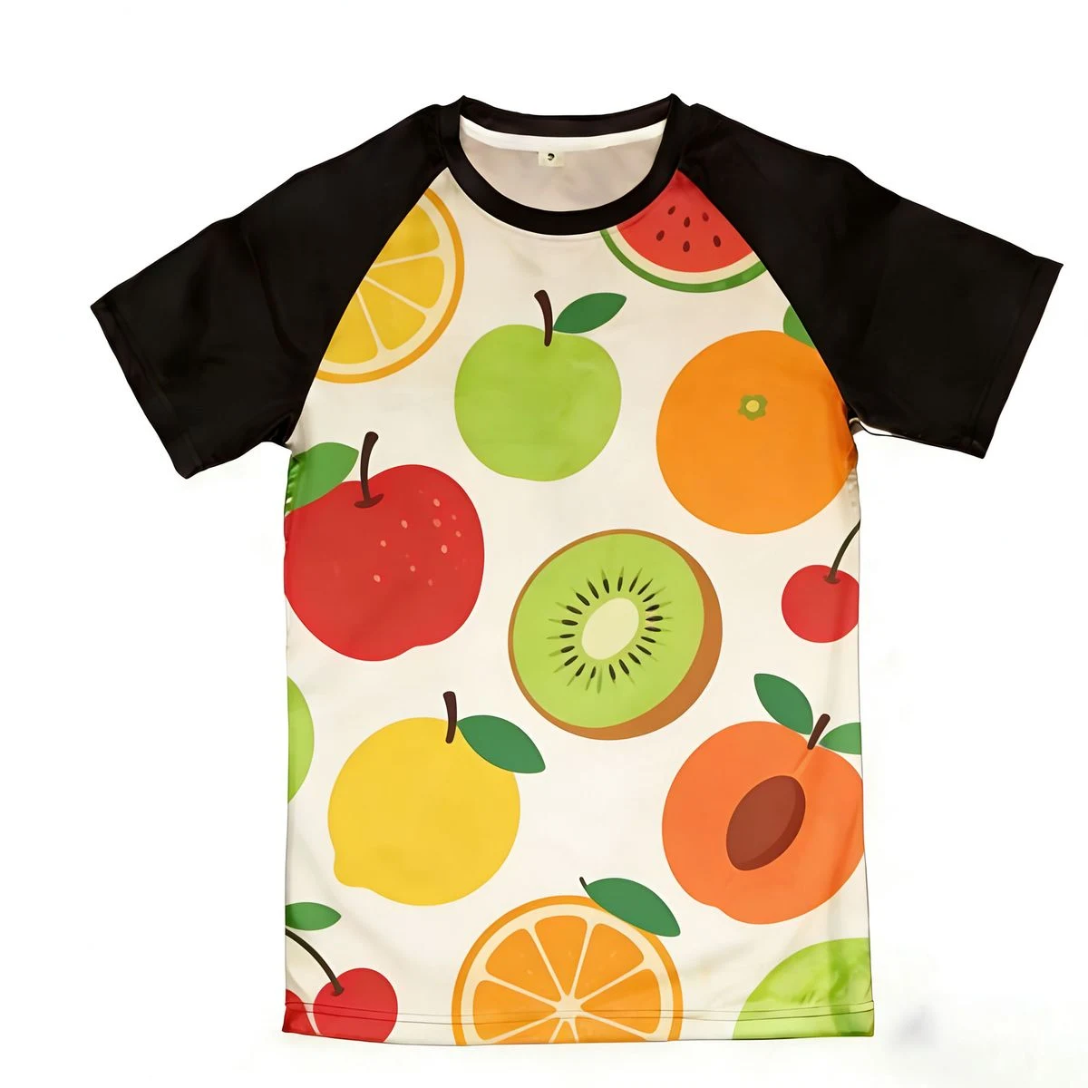 Full Color Print 160G Mesh Crew Neck Raglan Tee 1