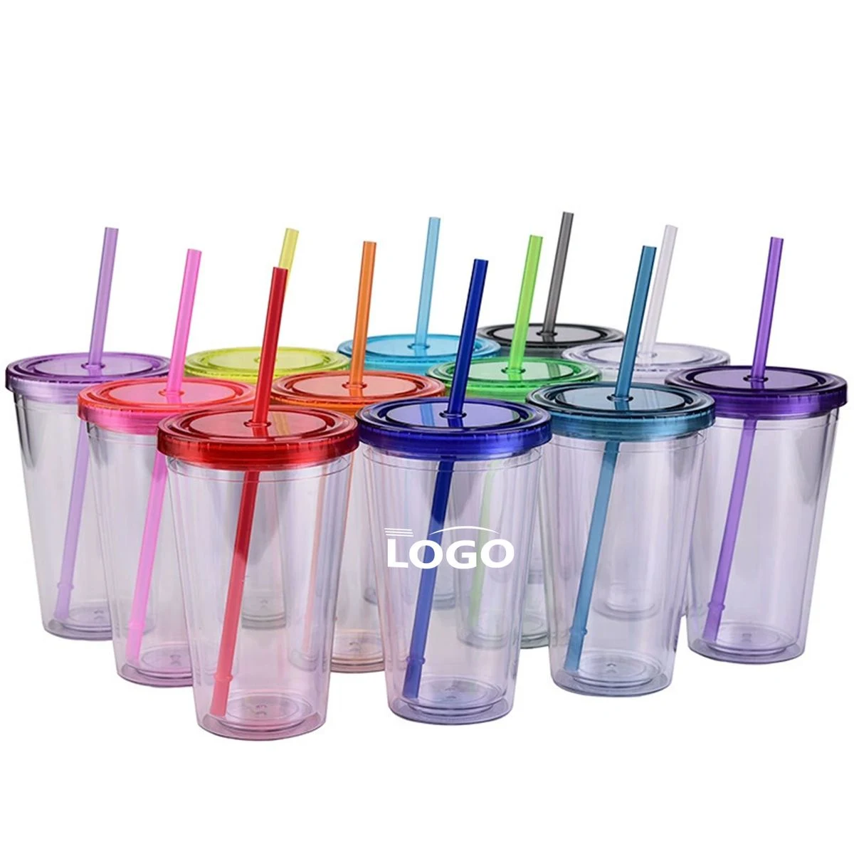 16oz Double-Wall Plastic Tumbler 1