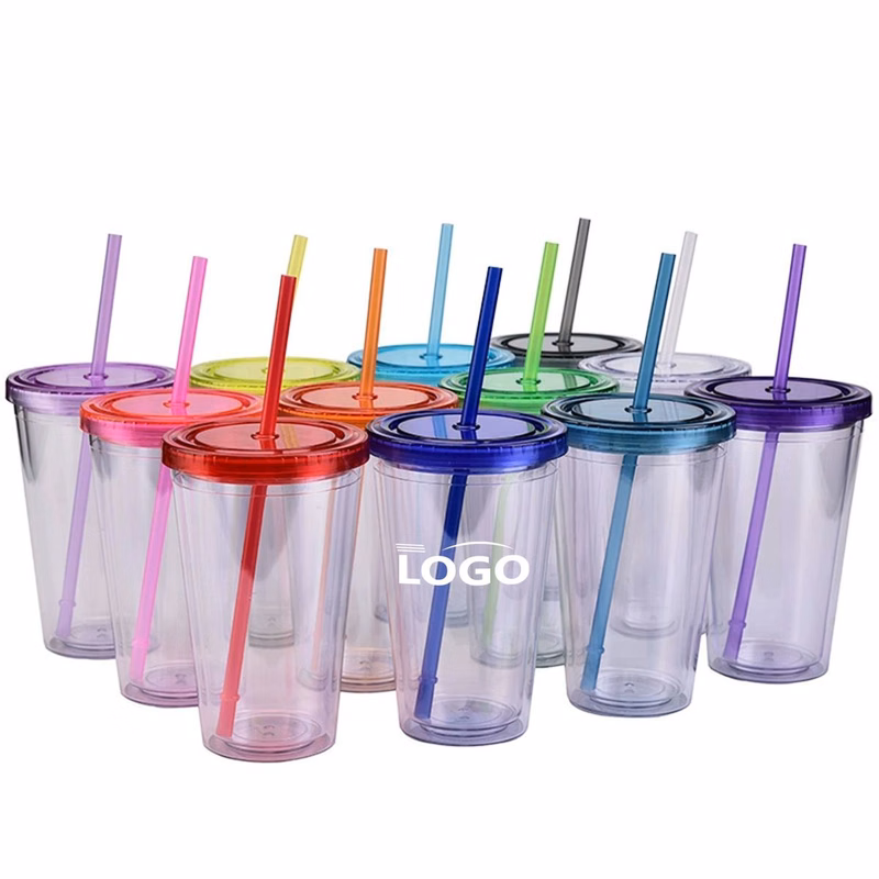 16oz Double-Wall Plastic Tumbler