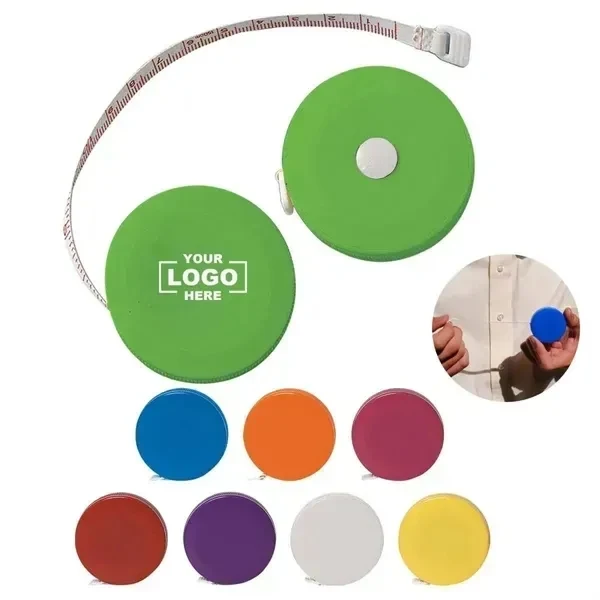 Custom 2 Inch Round Tape Measure with 60 Inch Reach — ABS Promotional Tool 1