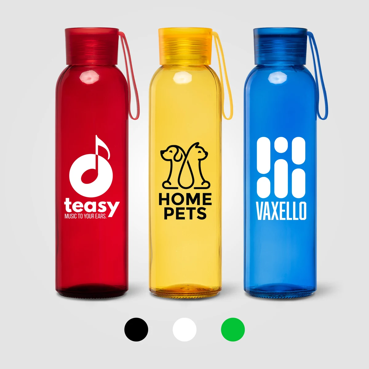 Solstra Essentials Glass Silicone-Strap Bottle – 17 oz. 1