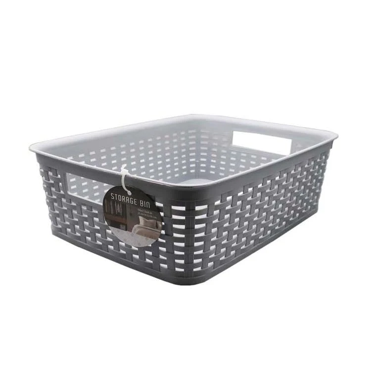 Storage Bins - Gray 10" x 7.5" x 4" 1