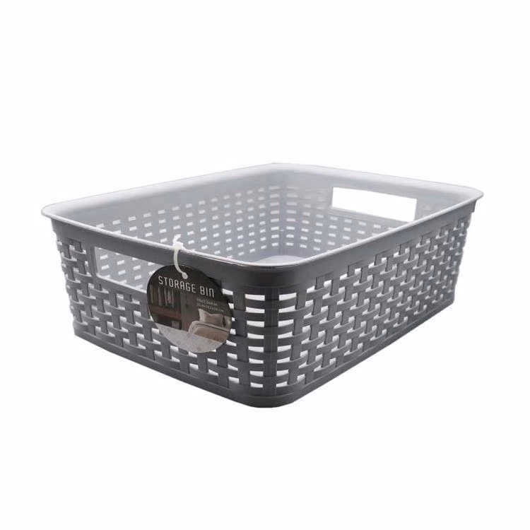 Storage Bins - Gray 10" x 7.5" x 4"