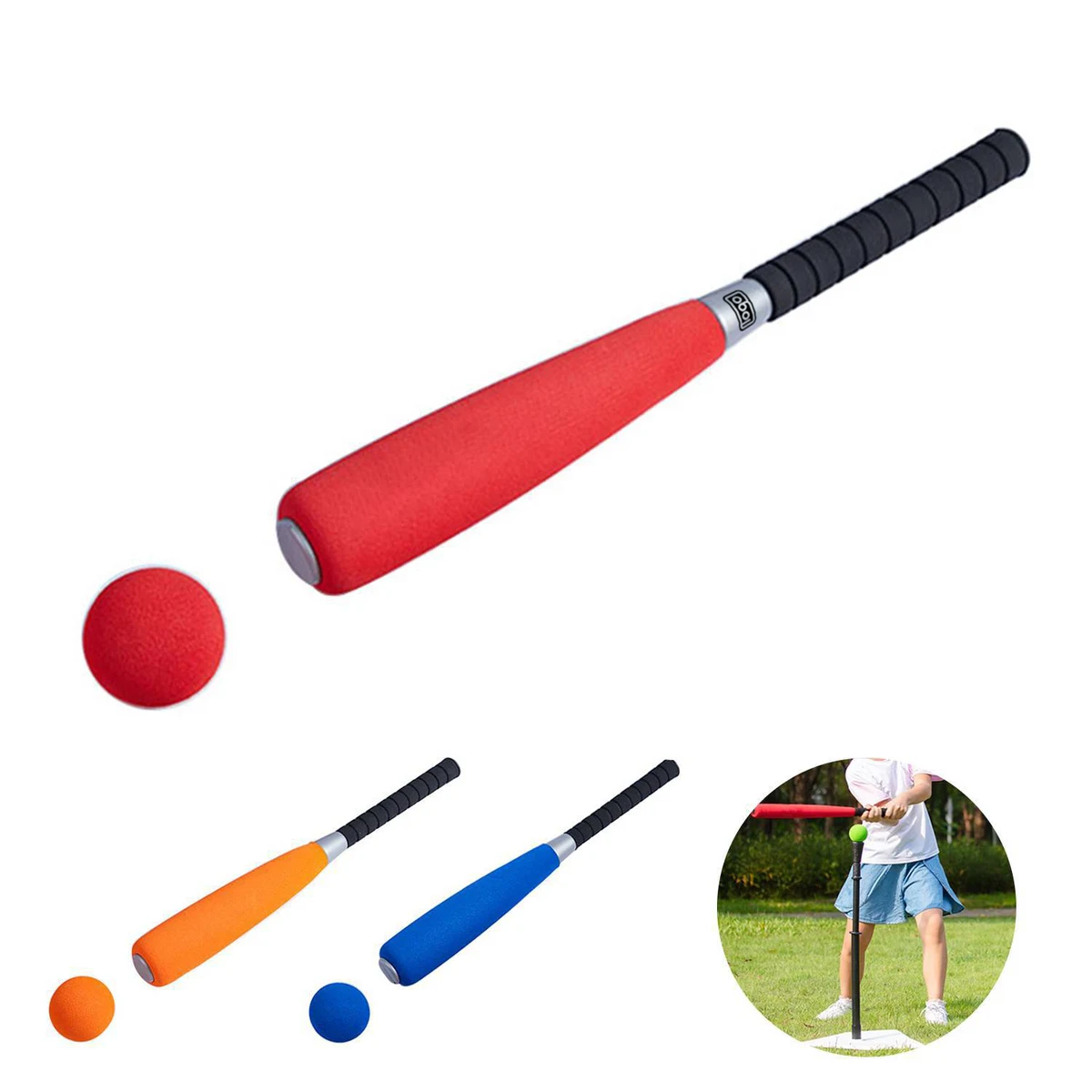24" Foam Kids Baseball Bats&Balls 1