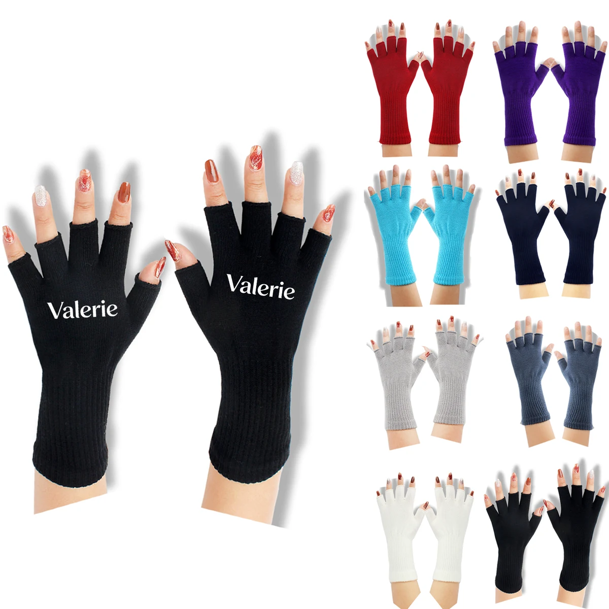 Knit Fingerless Gloves 1