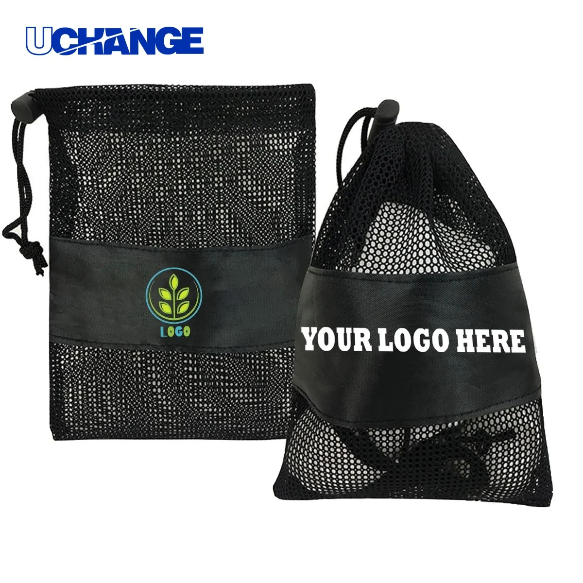 Mesh Drawstring Towel Bag Organizer 6.3" x 9.8" 1