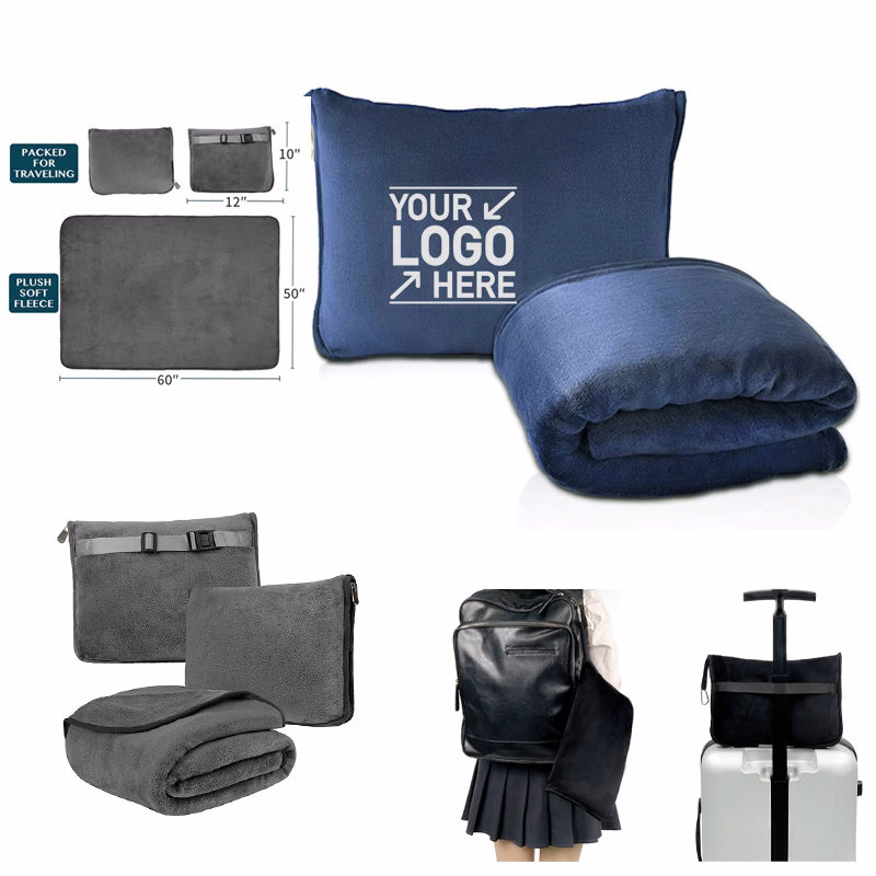 60" L x 50" W 230GMS Fleece Portable Blanket