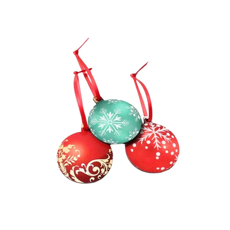 Small Round MDF Christmas Ornament 1