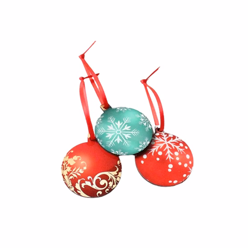 Small Round MDF Christmas Ornament