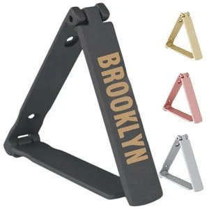 Mini Metal Triangle Kickstand Back Black Phone Holder Stand 1