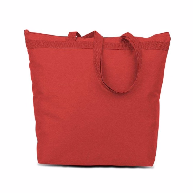 Large Zippered Tote Bag - Eco Friendly
